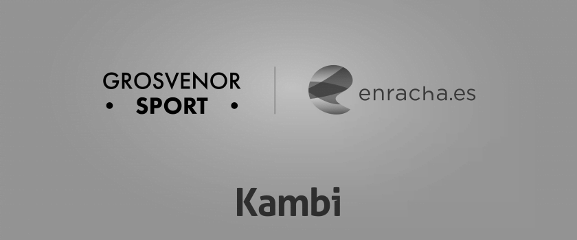 A image of Grosvenor Sport, Enracha.es, and Kambi logo next to each other symbolising a partnership.